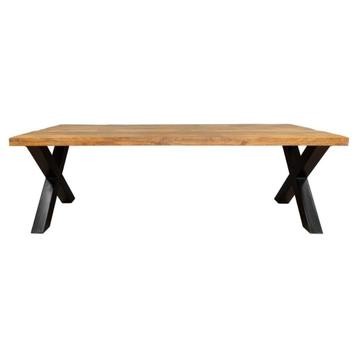 Rechthoekige mango eetkamertafel x poten - 200-220- 240 cm beschikbaar voor biedingen