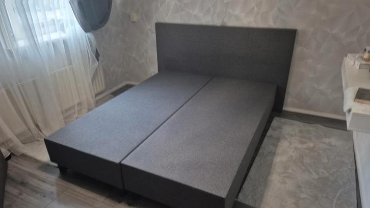 Boxspring 160x200 zgan - Vlaardingen, Huis en Inrichting, Slaapkamer | Bedden, Zo goed als nieuw, Tweepersoons, 160 cm, 200 cm