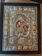 Handgemaakte Byzantijnse iconen met vergulde details, Ophalen