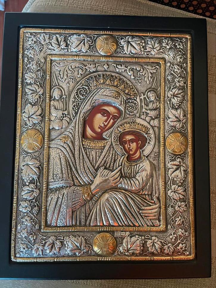 Handgemaakte Byzantijnse iconen met vergulde details, Antiek en Kunst, Antiek | Religie, Ophalen