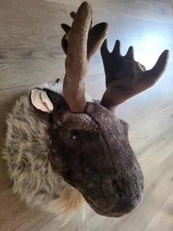 Grote Hertenkop Wanddecoratie - 45x30 cm beschikbaar voor biedingen