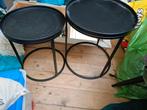 ZOLDER OPRUIMING 2 ronde bijzet tafels, Ophalen of Verzenden