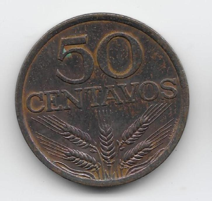 Portugal 50 centavos 1973 KM# 596, Postzegels en Munten, Munten | Europa | Niet-Euromunten, Losse munt, Overige landen, Verzenden