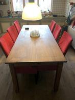 Eetkamerstoelen 6 stuks rood, Ophalen