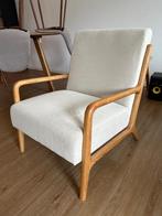 zara home fauteuil Beige creme, Huis en Inrichting, Fauteuils, Ophalen, Hout, 75 tot 100 cm, Zo goed als nieuw