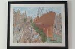 Schilderij Marcus Sanders – Spiegelgracht Amsterdam (2001), Ophalen of Verzenden