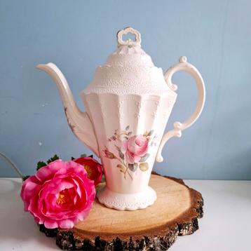 Spode's Jewel Copeland 'Billingsley Rose', koffiekan beschikbaar voor biedingen
