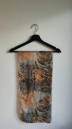 Sjaal met panters, Kleding | Dames, Mutsen, Sjaals en Handschoenen, Ophalen of Verzenden, Zo goed als nieuw, Maat 46/48 (XL) of groter