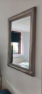 Zilverkleurige Spiegel - 55x83 cm, Ophalen, Zo goed als nieuw, Minder dan 100 cm, Rechthoekig