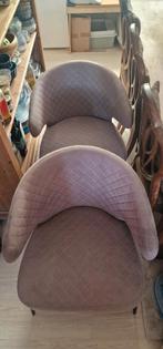 2 Taupe Stoeltjes in Goede Staat, Huis en Inrichting, Stoelen, Ophalen, Twee, Overige kleuren, Zo goed als nieuw