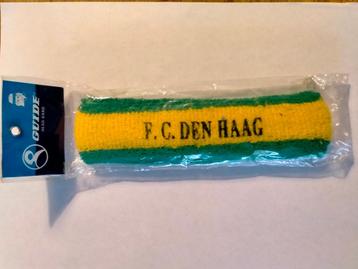 F.C. Den Haag vintage voetbal hoofdband zweetband set  beschikbaar voor biedingen
