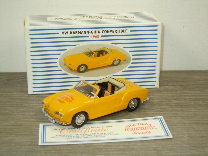 VW Karmann Ghia Convertible - Dinky DY Code 2 - 1:43, Hobby en Vrije tijd, Modelauto's | 1:43, Zo goed als nieuw, Auto, Dinky Toys