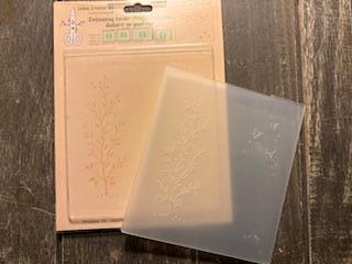 Leane creatief Nr 350195 embossing folder "boom vlinders", Hobby en Vrije tijd, Kaarten | Zelf maken, Gebruikt, Pons of Mal, Natuur