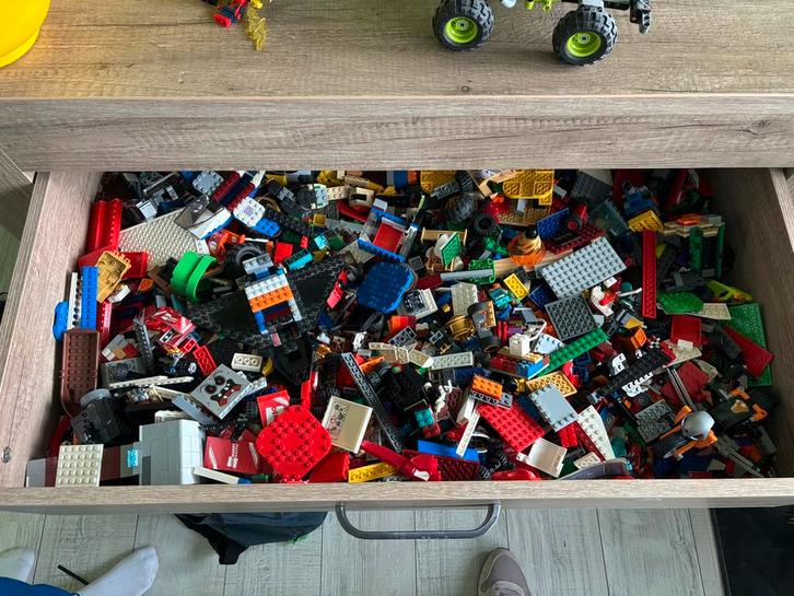 Grote partij lego (oa Marvel, Minecraft, Ninjago), Kinderen en Baby's, Speelgoed | Duplo en Lego, Gebruikt, Lego, Losse stenen