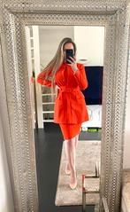 Lange jas blazer met riem Zara oranje maat 34 36 Xs S NIEUW, Ophalen of Verzenden, Zo goed als nieuw, Maat 34 (XS) of kleiner