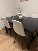 Moderne uitschuifbare eettafel, Huis en Inrichting, Tafels | Eettafels, Ophalen, 150 tot 200 cm, Eikenhout, 200 cm of meer