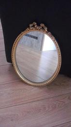 Ovale Spiegel met vergulde rand, Ophalen, Minder dan 50 cm, Gebruikt, Minder dan 100 cm
