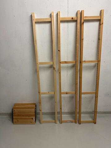 Ivar 3 staanders 179 hoog en 7 plankjes 30x42 - afbeelding 1