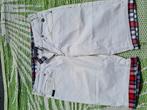 leuke.witte korte broek 38-40 met ruitjes, Maat 38/40 (M), Kort, Wit, Ophalen of Verzenden