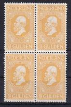 X174A) 1913 NL blok van 4 nr 100 €3000 MNH geen garantie, Ophalen of Verzenden, T/m 1940, Postfris