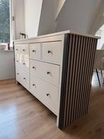 Ikea Hemnes ladekast afgewerkt met wandpanelen, Huis en Inrichting, Kasten | Ladekasten, Ophalen, 100 tot 150 cm, 5 laden of meer