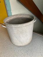 Zinken teil plantenbak, Ophalen, Gebruikt, Minder dan 60 cm, Rond