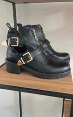 Zwarte enkellaarzen met gespen - maat 36, Kleding | Dames, Zwart, Lage of Enkellaarzen, Ophalen of Verzenden, Zo goed als nieuw