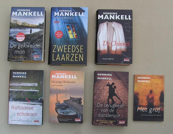 10 thrillers - Henning Mankell, Boeken, Thrillers, Gelezen, Scandinavië, Ophalen of Verzenden