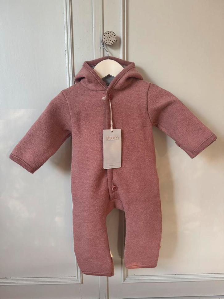 NIEUW! Disana walk-overall boiled wool rosé - maat 62/68, Kinderen en Baby's, Babykleding | Maat 68, Nieuw, Jongetje of Meisje