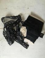 Vintage kant zwart 5m, Antiek en Kunst, Ophalen of Verzenden