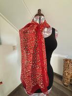 Vintage Rode Sjaal 180 cm, Ophalen of Verzenden, Zo goed als nieuw, Maat 38/40 (M), Sjaal