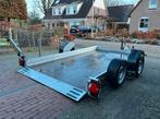 Zakbare motortrailer autotransporter geremd enkelas Humbaur, Auto diversen, Aanhangers en Bagagewagens, Ophalen, Zo goed als nieuw