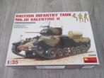 Miniart British infantry tank Mk.III valentine II, Hobby en Vrije tijd, Modelbouw | Auto's en Voertuigen, Overige merken, Tank