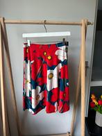 King Louie rok rood wit blauw met bloemen S, Verzenden, Zo goed als nieuw, Knielengte, King Louie