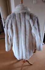 Fake fur jas, gevoerd, ivm vlekken perfect om te upcyclen, Gedragen, Ophalen of Verzenden, Maat 46/48 (XL) of groter, Overige kleuren