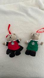 2 starbucks kerst beertjes ornamenten, Ophalen, Zo goed als nieuw