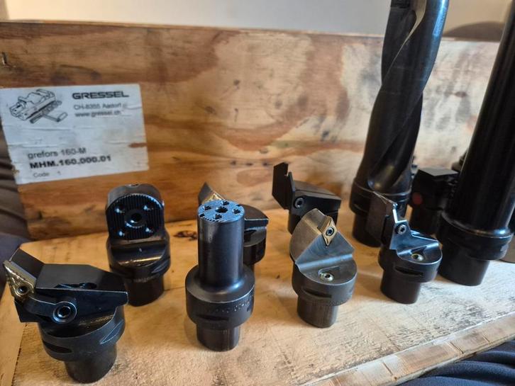 Sandvik diverse Capto 4 en Capto 5 beitels en boren, Doe-het-zelf en Verbouw, Draaibanken, Gebruikt, Metaaldraaibank, Ophalen of Verzenden