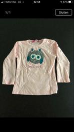 Hema longsleeve shirt maat 86 roze gehaakte uil lange mouw, Meisje, Shirtje of Longsleeve, Gebruikt, Ophalen of Verzenden