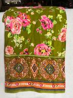 Oilily sjaal groen met roze bloemen, Tweedehands, Tweedehands, Oilily, Tweedehands