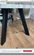 4 Mooie zwart ijzeren industriële tafelpoten, Huis en Inrichting, Minder dan 50 cm, Gebruikt, 50 tot 100 cm, Rond