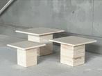 Travertine nestingtable’s, ca 1980’s, Ophalen of Verzenden