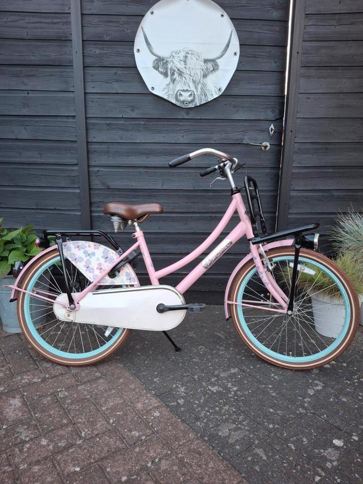 Popal Daily Dutch meisjesfiets kinderfiets 22 inch, Fietsen en Brommers, Fietsen | Meisjes, Zo goed als nieuw, 22 inch, Handrem