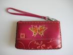 Donkerroze portemonnee 13,5x8cm van echt leer NIEUW!, Sieraden, Tassen en Uiterlijk, Portemonnees, Overige merken, Nieuw, Ophalen of Verzenden