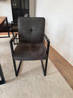 4 eettafel stoelen, Huis en Inrichting, Stoelen, Ophalen, Gebruikt, Grijs, Vier