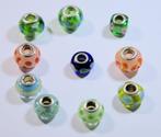 Kleurige glasbedels oa voor Pandora, 4 bedels of meer, Verzenden, Zo goed als nieuw, Glas of Kristal