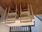 Witte eettafel en 2 stoelen Zgan!, Ophalen, 50 tot 100 cm, 50 tot 100 cm, Zo goed als nieuw