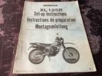 Honda XL125R Handleiding - 1982, Ophalen of Verzenden, Honda