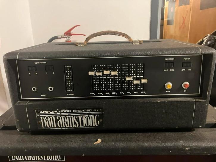 Dan Armstrong(Ampeg)set, Greenbacks cab, Muziek en Instrumenten, Versterkers | Bas en Gitaar, Gebruikt, 100 watt of meer, Ophalen of Verzenden