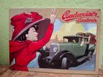 reclamebord Budweiser Budvar bier, Ophalen of Verzenden, Nieuw, Reclamebord, Plaat of Schild, Overige merken