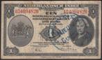 Nederlands Indie 1 Gulden 1943 met NL Nieuw Guinea Stempel, Verzenden, Zuidoost-Azië, Los biljet